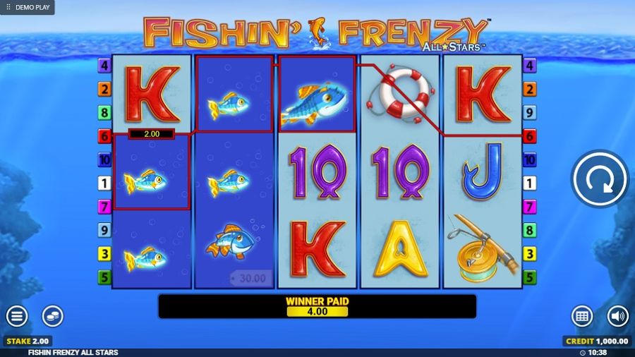 Fishin Frenzy All Stars Bonus Eng - -