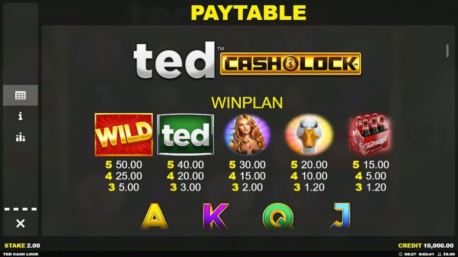 Ted Cash Lock Feature Symbols Eng - -