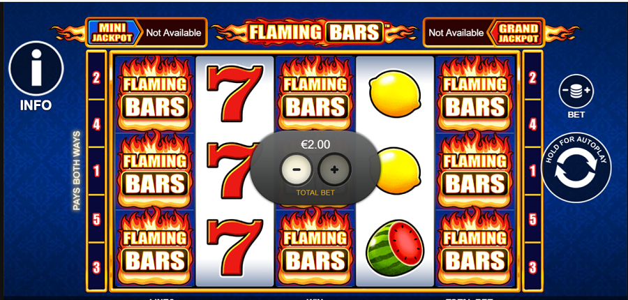 Flaming Bars Slot - -