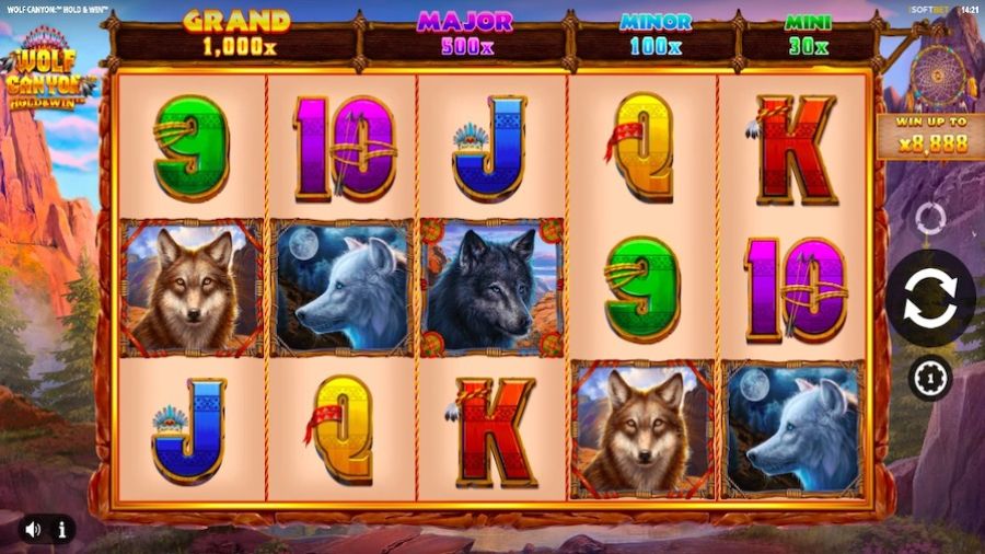 Wolf Canyon Hold And Win Slot En - -