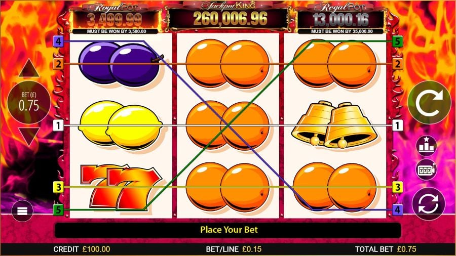 7s Deluxe Jackpot King Base Game - -